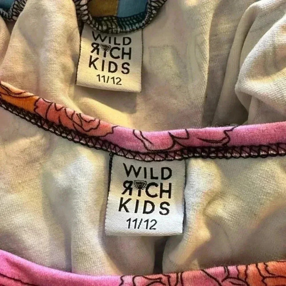 Wild Rich Kids 2 Piece Outfit youth size 11/12 floral star wars twirl skirt top - Picture 8 of 9